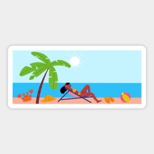 Girls just wanna have sun Sticker